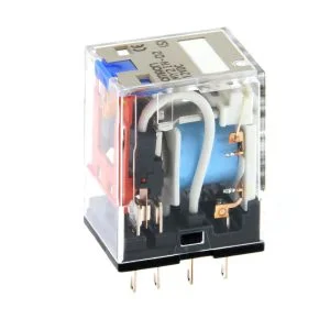 Omron - MY2IN 100/110VDC (S) Röle, Soketli, 8 Pinli, DPDT, 10 A, Mekanik İndikatör, LED & Kilitlenebilir Test Switchi,