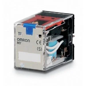 Omron - MY2IN 12VDC (S) Röle, Soketli, 8 Pinli, DPDT, 10 A, Mekanik İndikatör, LED & Kilitlenebilir Test Switchi