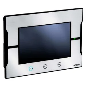 Omron - NA5-7W001S-V1 Dokunmatik Ekran, 7 Inch Geniş Ekran, TFT LCD, 24Bit Renk, 800x480 Çözünürlük, Çerçeve Rengi : Gümüş